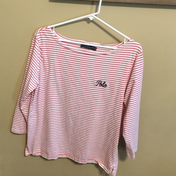 Striped Polo Blouse - Picture 1 of 5